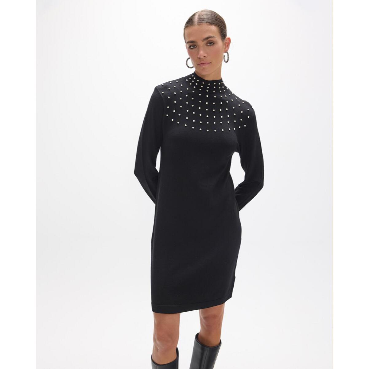 Abito in maglia con paillettes