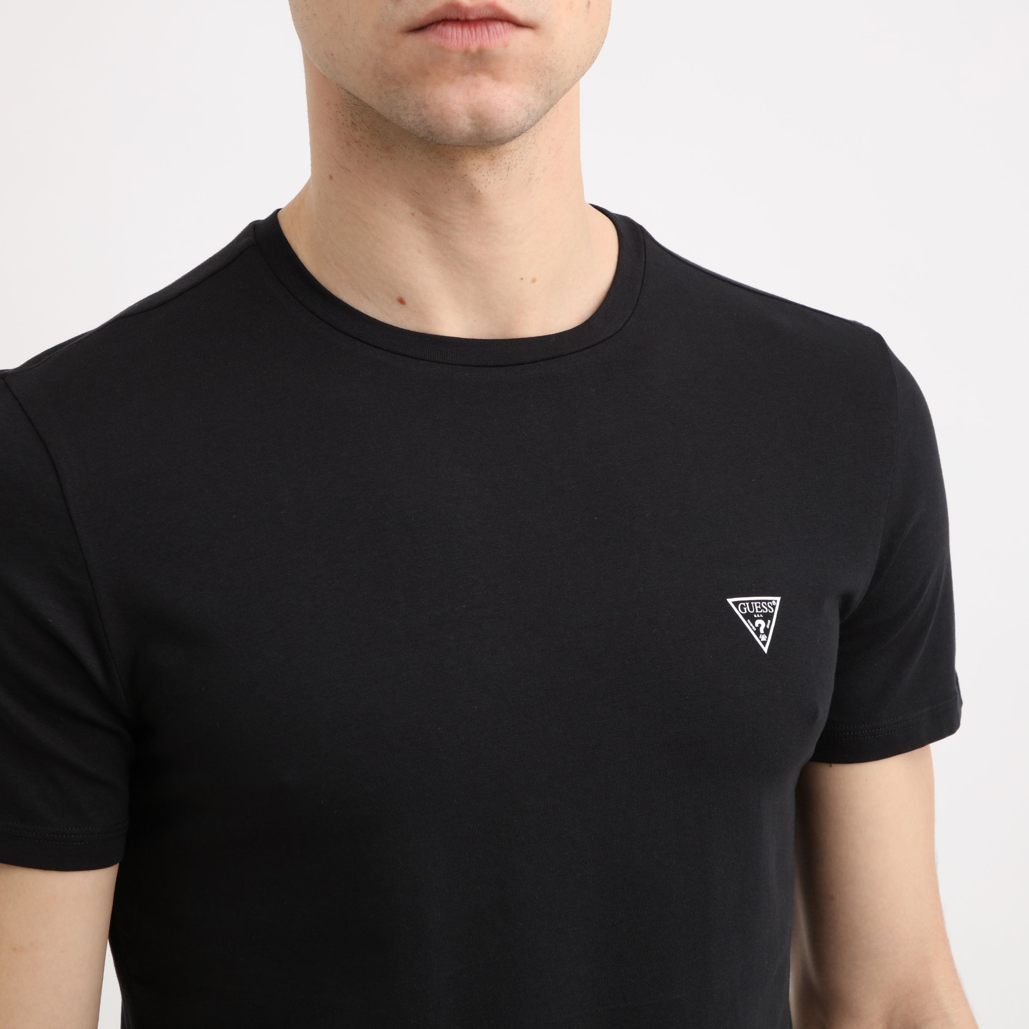 T-shirt Caleb (x2) - logo - coton biologique - noir