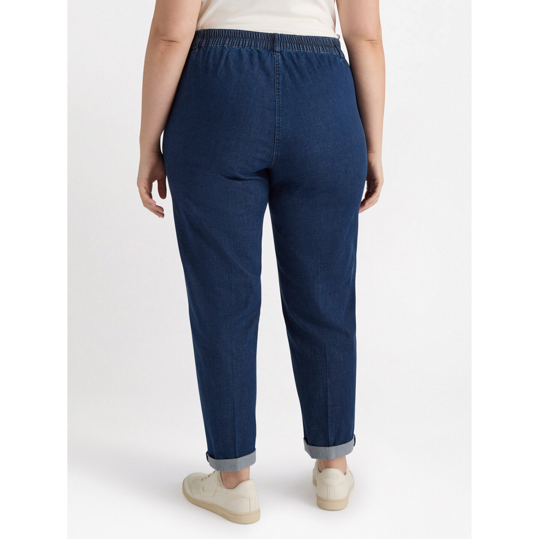 Fiorella Rubino - Jeans balloon con tasche all'americana - Blu