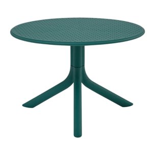 Tavolino basso da esterno in polipropilene 60x60x41cm verde petrolio – Obidos