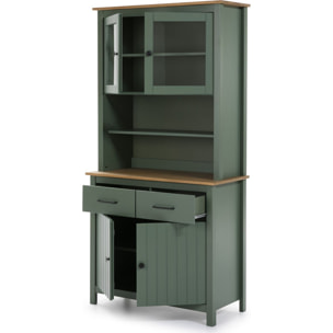 Vaisselier 4 portes 2 tiroirs en pin massif - IDA