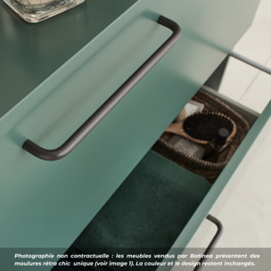 Meuble simple vasque 80 cm JACOB DE LAFON Odéon Rive Gauche vert olivier