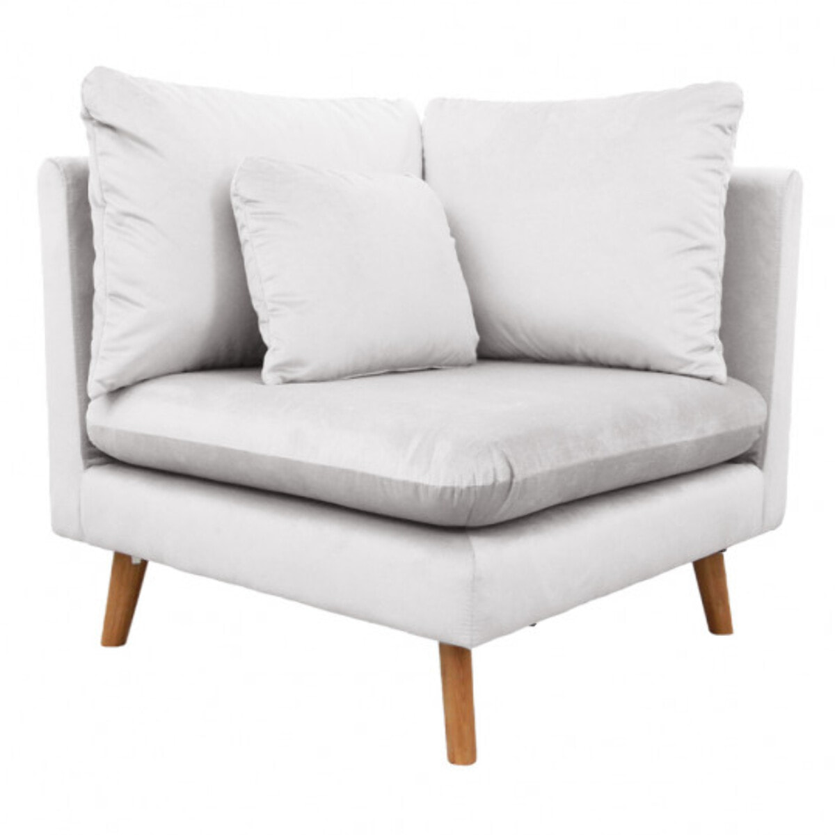 Angle en tissu velours pour canapé modulable - GARY