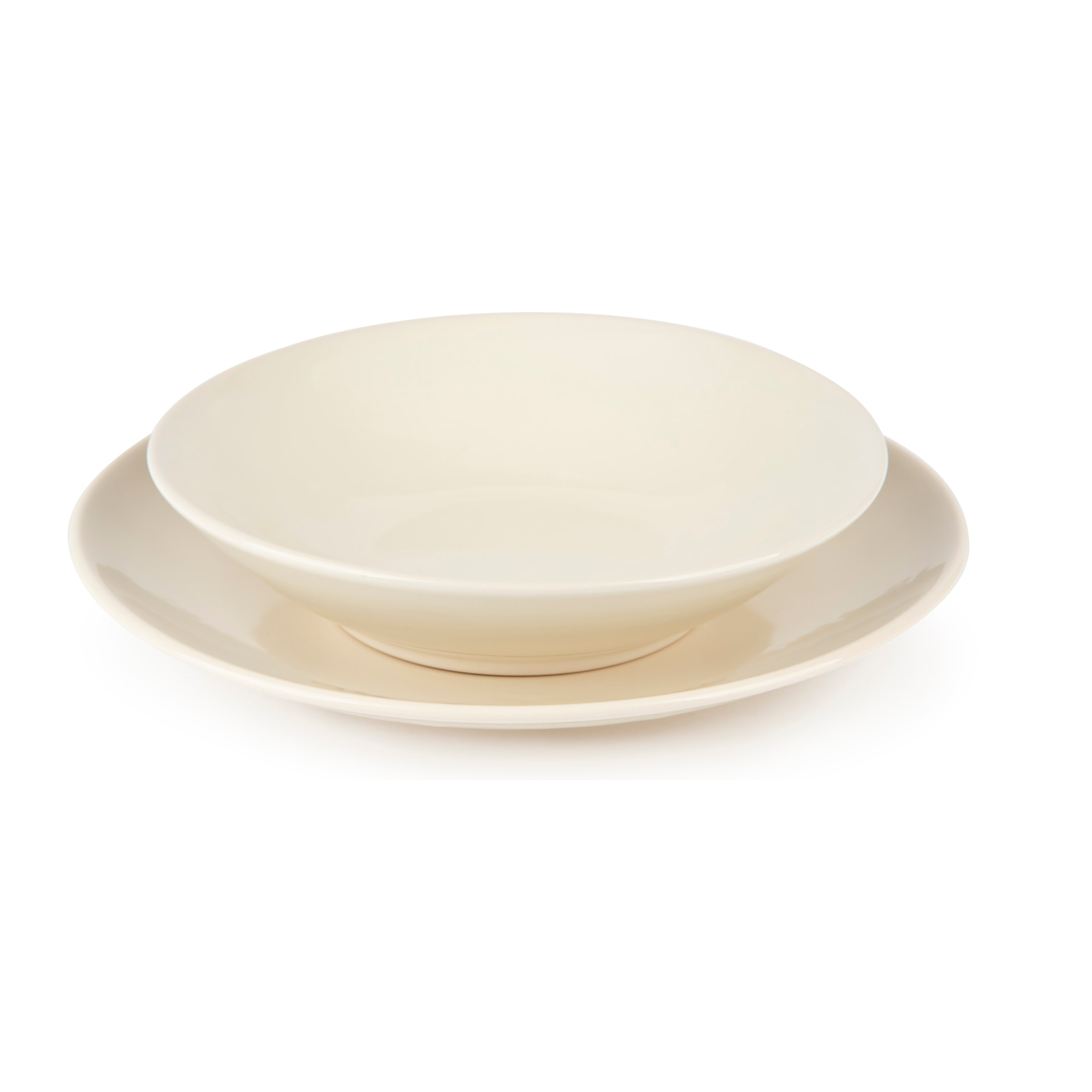 Service de table 18 pièces Excelsa – New Cream, Céramique Jaune