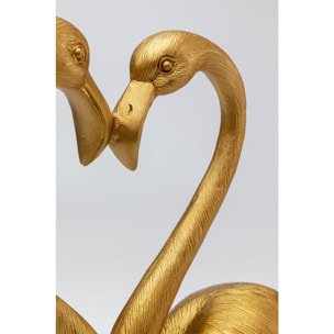 Déco couple cœur flamants dorés Kare Design