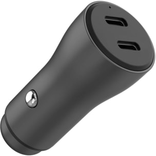 Chargeur allume cigare ADEQWAT 60W 2x USB-C noir