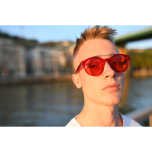 Gafas de sol OCEAN TIBURON - Trans. rojo / Roja espacial