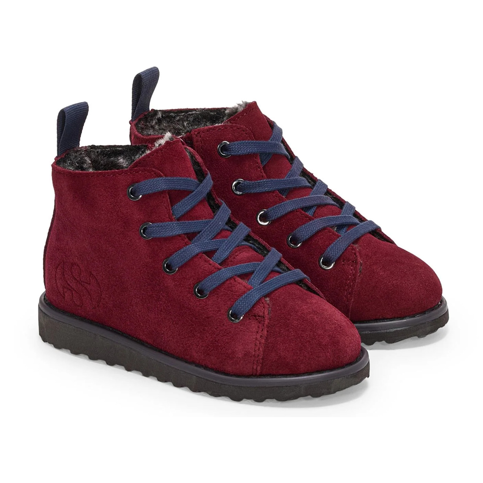 Superga - Stivaletti Bambino/a Rosso - 3008 Kids Lace-Up Boot Suede