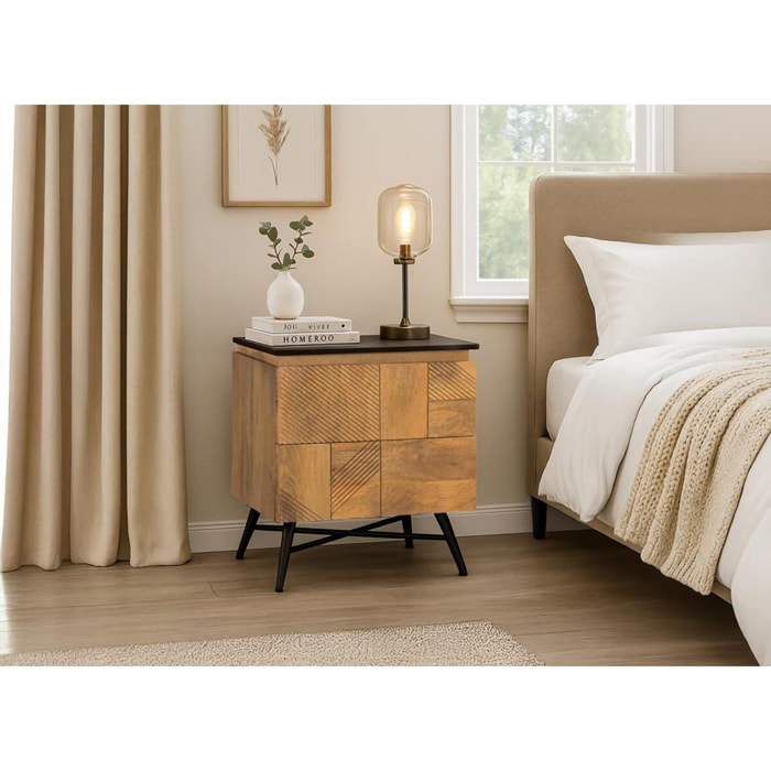 TABLE DE CHEVET - BANC DE PIED DE LIT 55x50x40