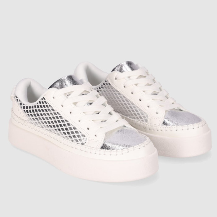 Deportivos - Plata - Tacón: 5 cm