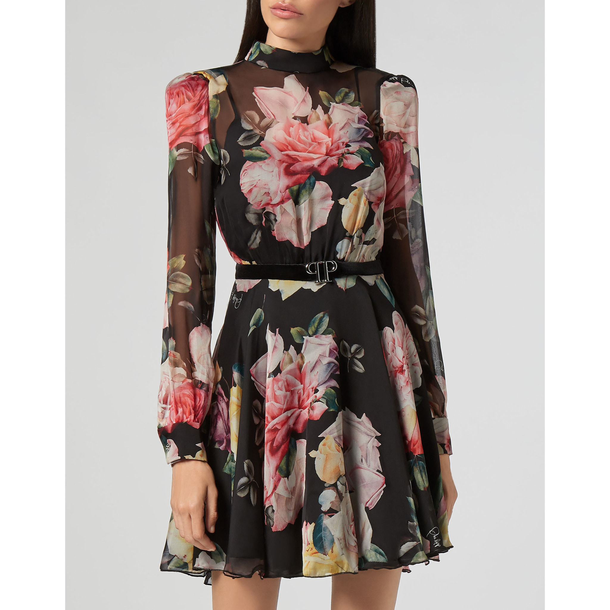 PHILIPP PLEIN Short Dress FLOWERS