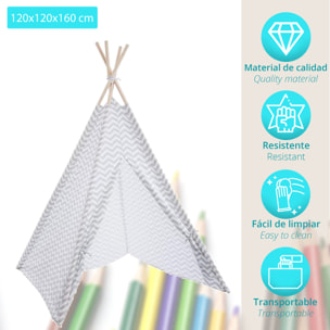 Tipi infantil gris H160