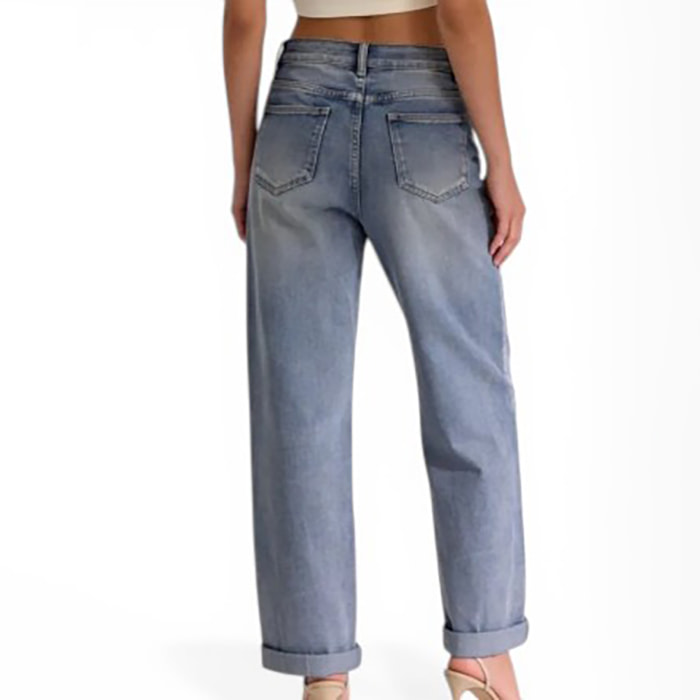 Jeans - modello dritto - blu denim