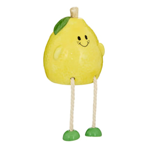 Tirelire Foodie Ananas 8,5x8,5x18 cm Jaune