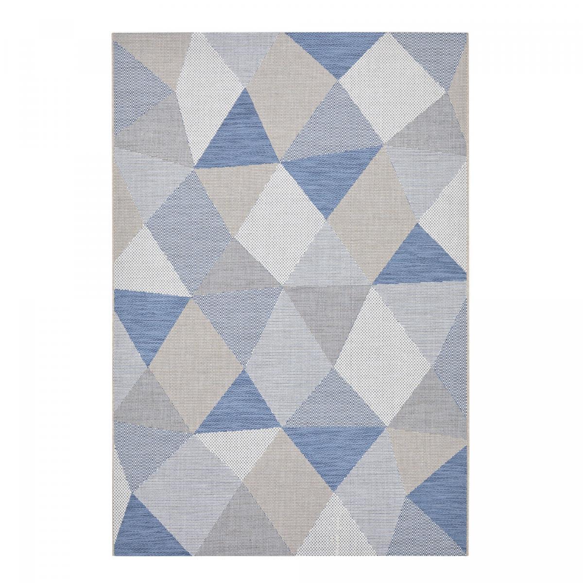 Tapis extérieur tissé kilim rectangle LENA