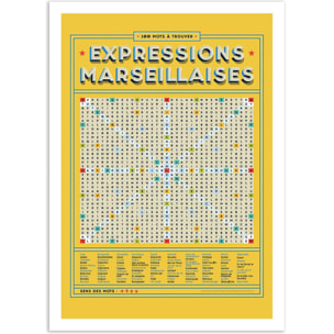 Affiche - Expressions Marseillaises - Frog Posters