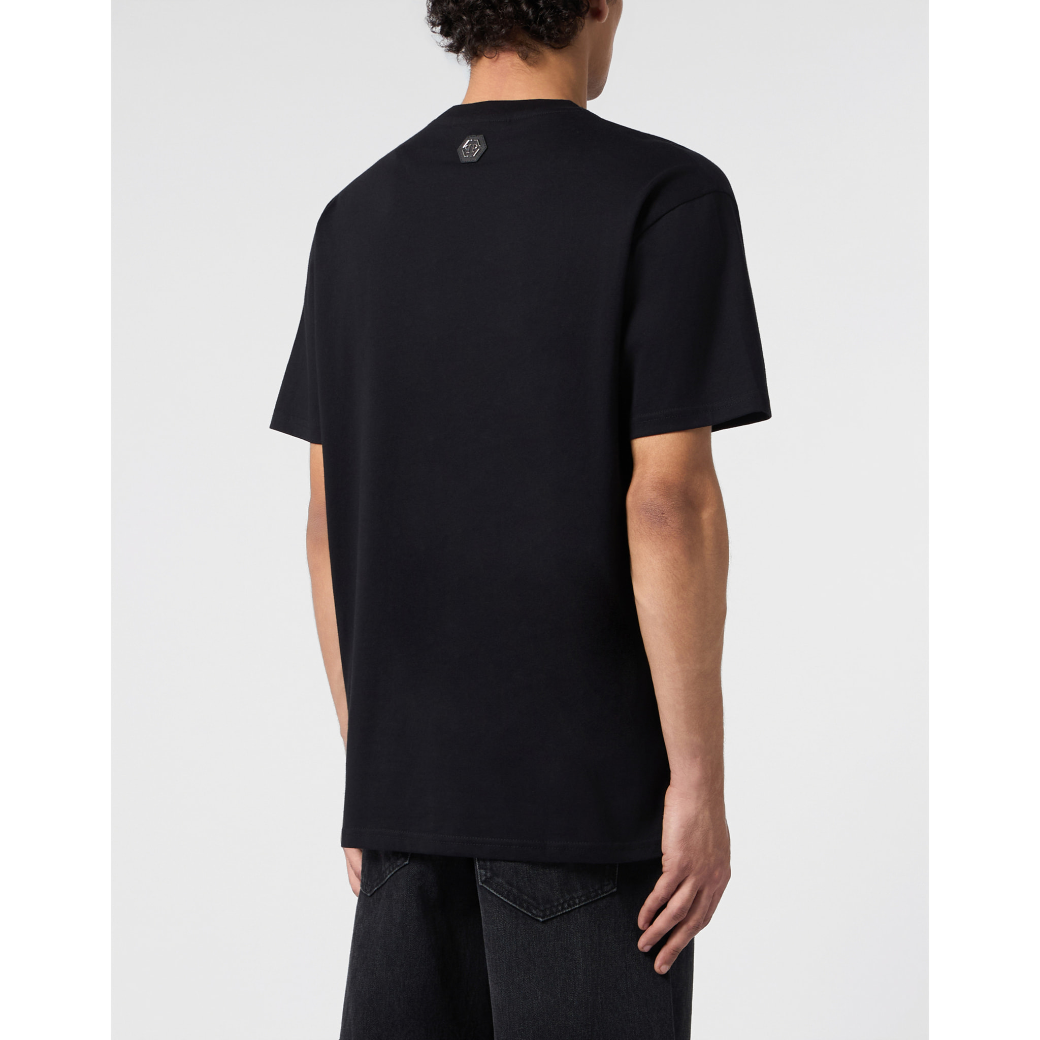 PHILIPP PLEIN Camiseta de cuello redondo y manga corta SIGNATURE
