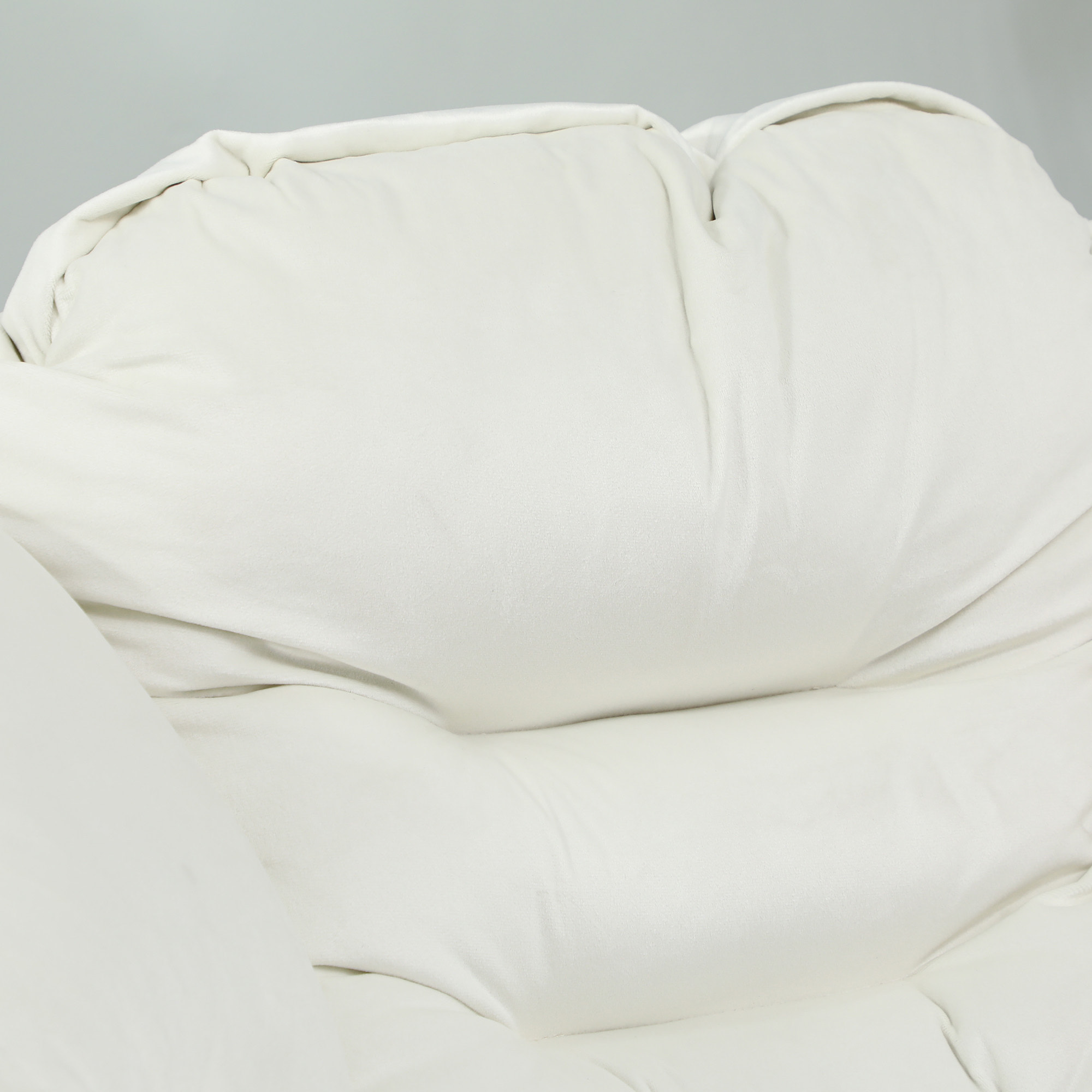 Sillón de Salón con Reposapiés Sillón de Relax Butaca para Dormitorio con Bolsillos Laterales y Patas de Acero para Sala de Estar Crema