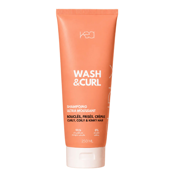 Wash & Curl - Shampooing Ultra Moussant 250 ml