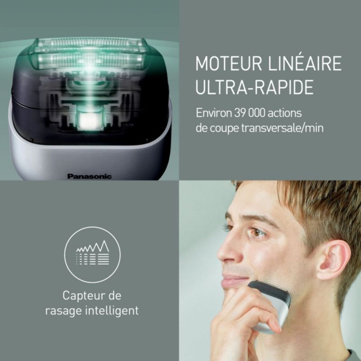 Rasoir électrique PANASONIC ES-CM3BKS503 3 lames