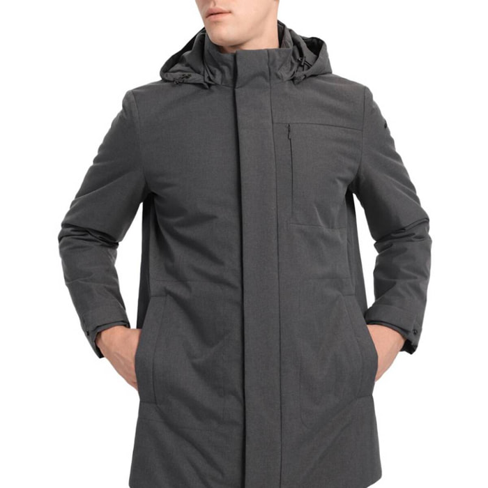 Abrigos Hombre de la marca GEOX  modelo M KAVEN LONG JKT GRIS