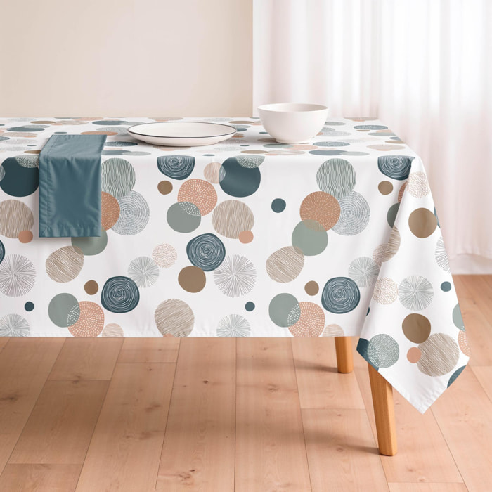 Nappe anti-taches OSLO MULTICOLORE - en 100 % coton