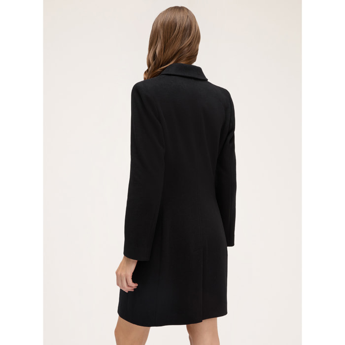 Motivi - Cappotto slim monopetto - Nero