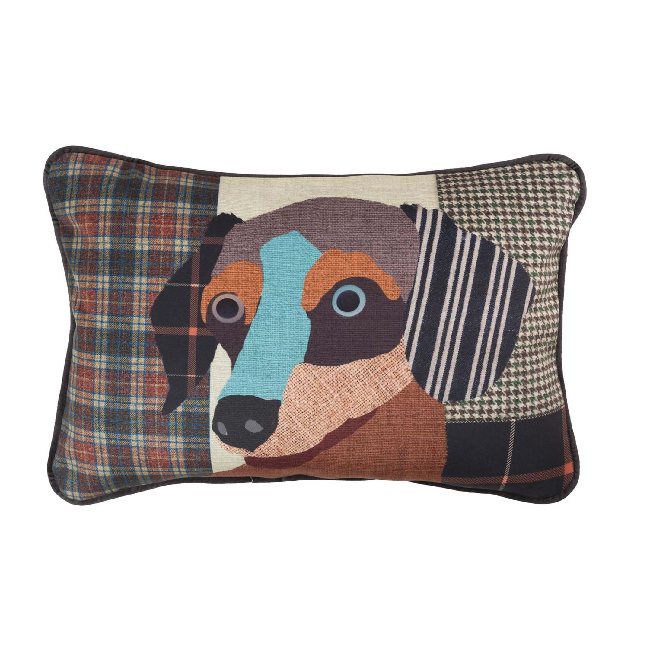 Cojin Velvet Perro 45x30 Cm