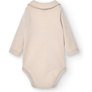 Body bebé manga larga cuello pico