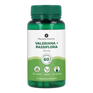 Valeriana + Passiflora Planeta Huerto 60 cápsulas