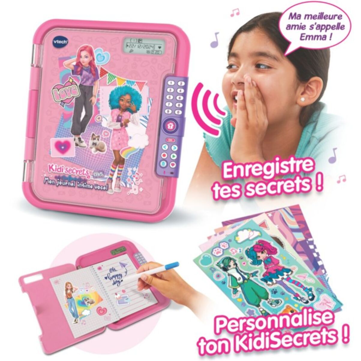 Jeu éducatif VTECH KidiSecrets365-Mon journal intime vocal