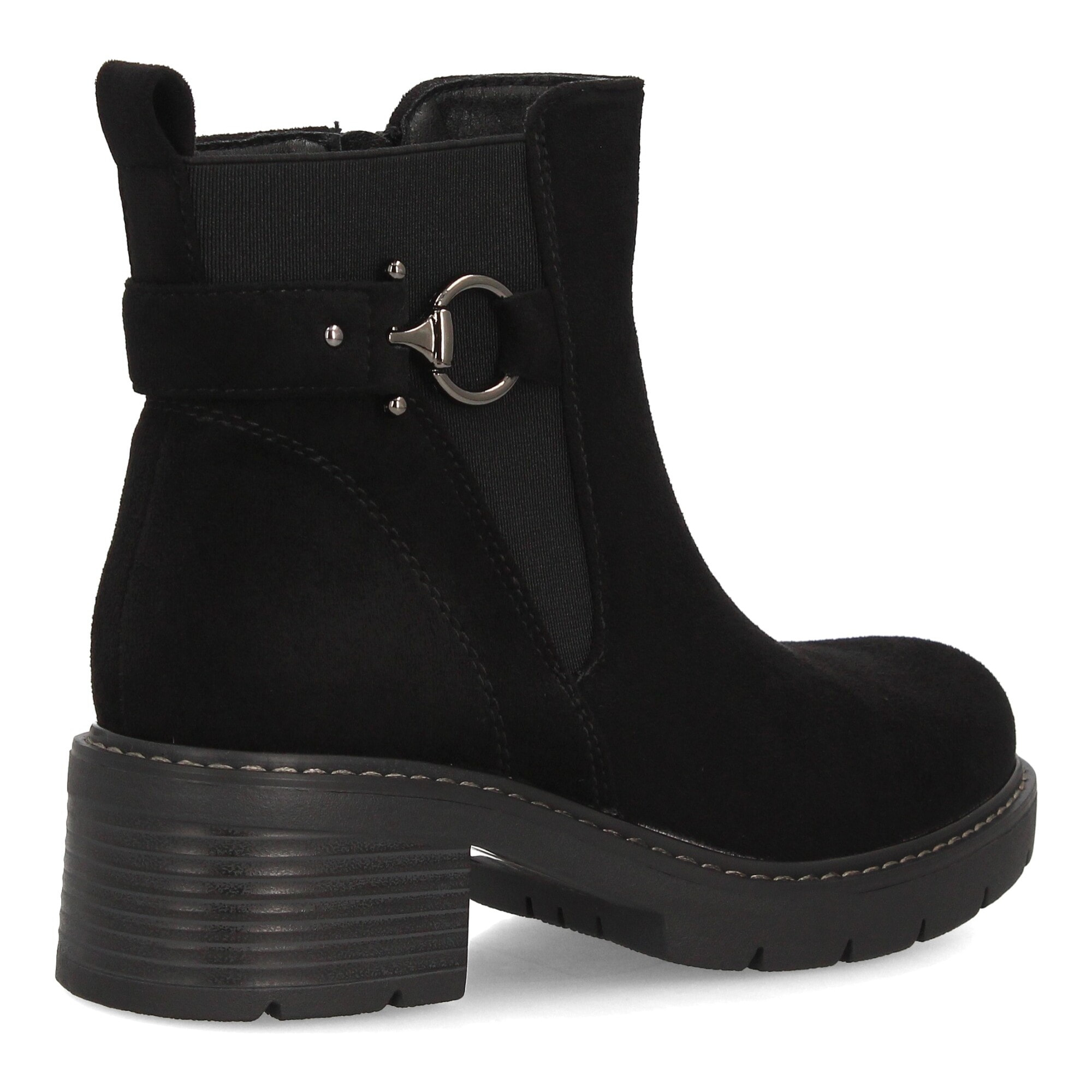 Botines para mujer con hebilla y tacón