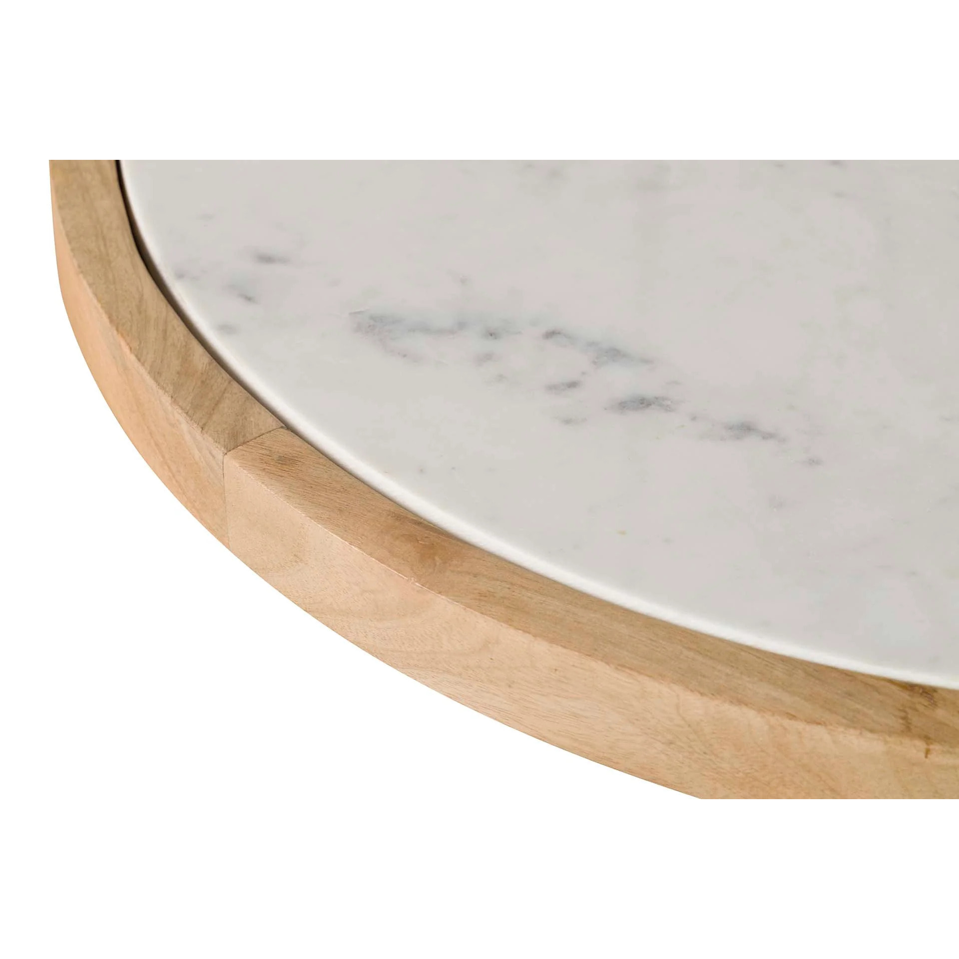 Mesa Comedor Madera Mango Mármol 70x70x75 Cm