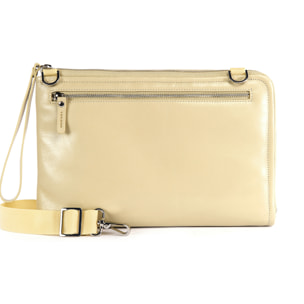 Pochette  unisex In Vera pelle Made in Italy 32x23x5,5 cm