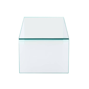Table basse rectangulaire verre trempé GLINTZ