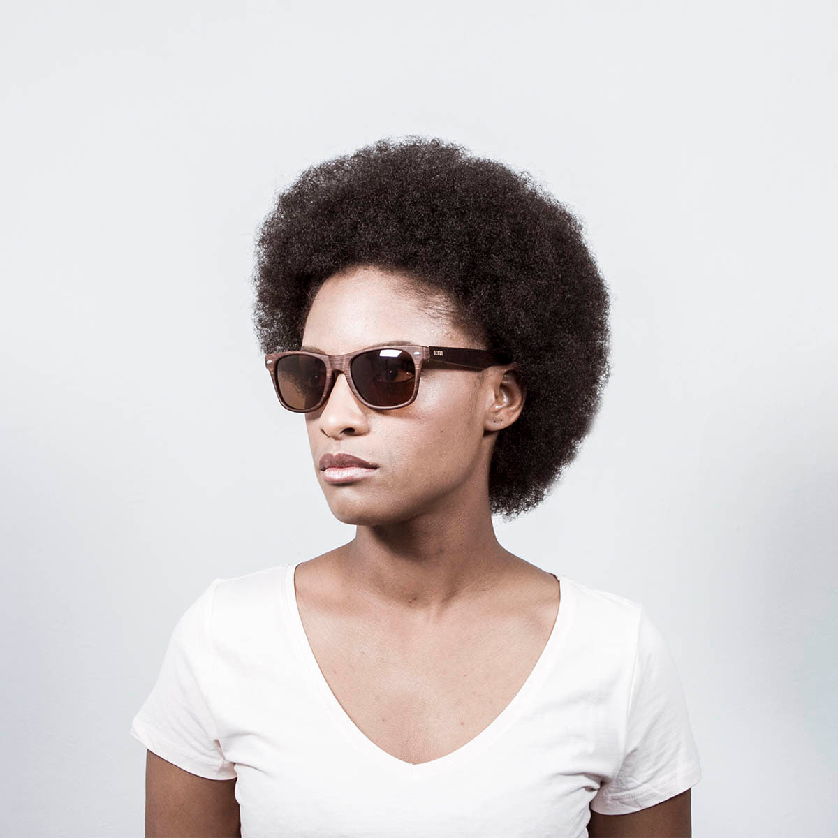 GAFAS DE SOL OCEAN BEACH WOOD de color Marron