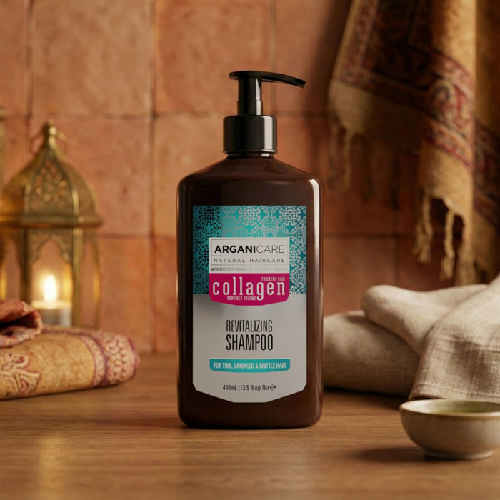 Collagen - Shampooing Énergisant - Cheveux Fins, Dévitalisés et sans Volume 400 ml
