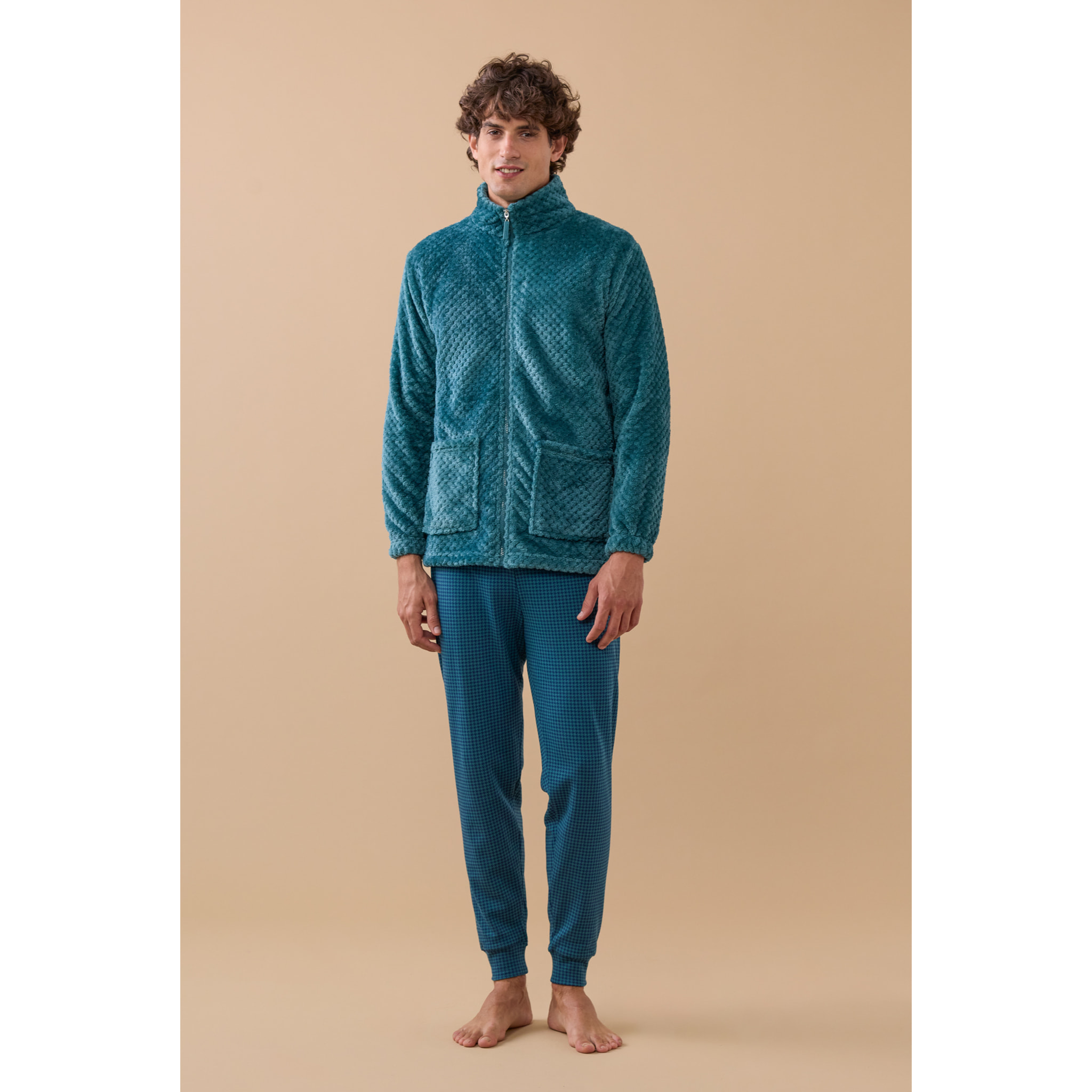 Giacca uomo invernale in coral articolo unito. Noidinotte