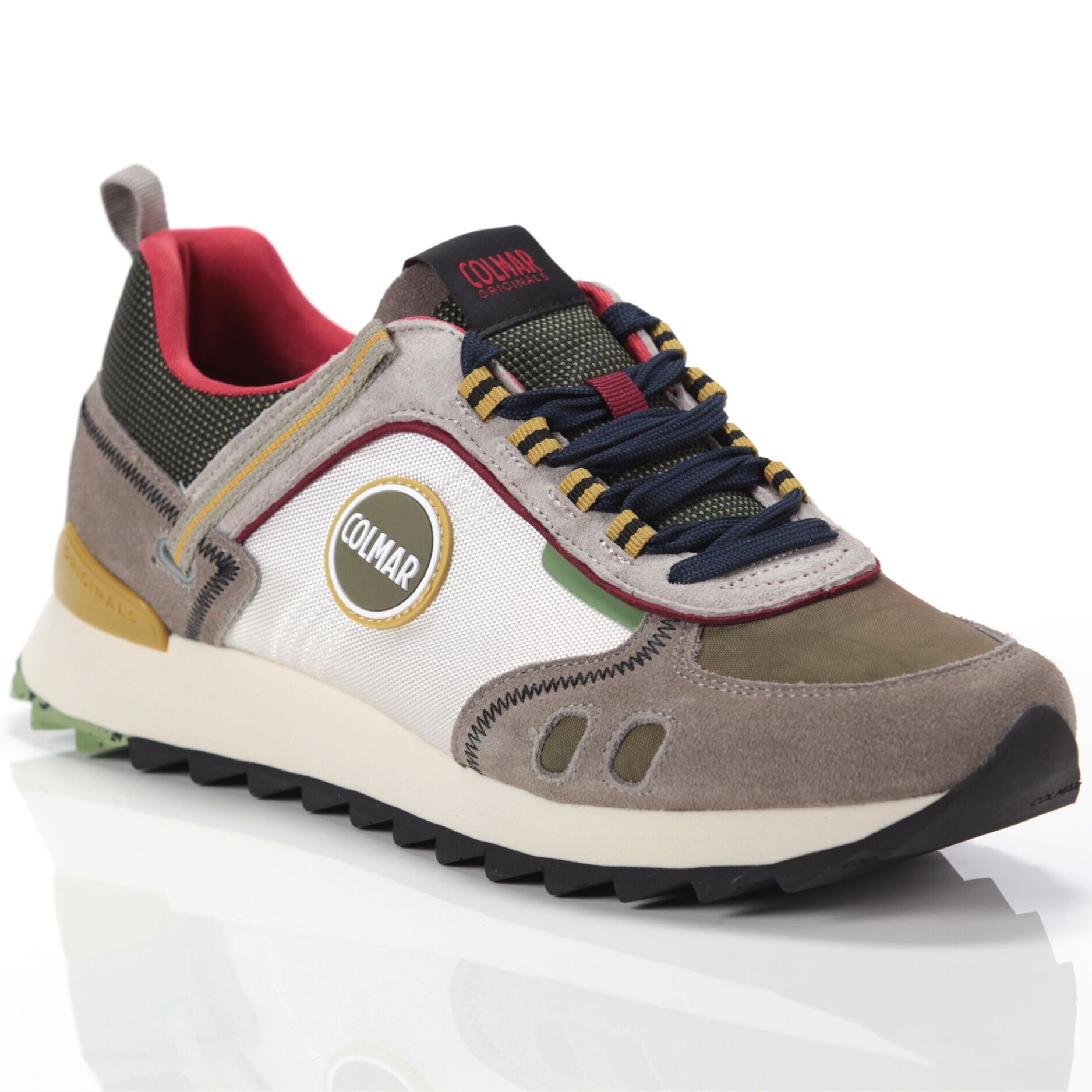 Sneakers Colmar Travis Sport Division Military Green Multicolor Marrone