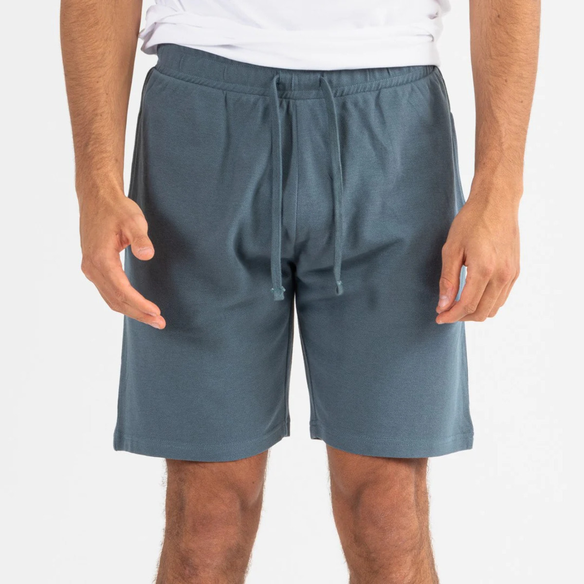 Conjunto deportivo corto hombre blanco - menta