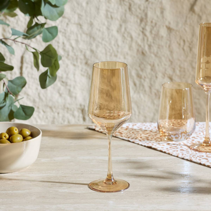Lot de 4 verres à vin Ambre 42cl