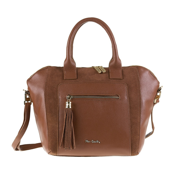 Borsa a mano da donna Made in Italy - Modello Silvana Pro - 100% pelle - 40.0 x 26.0 x 17.0 cm