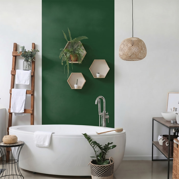 Rouleau adhésif décoratif Vinyle au Mètre - Vert fonce - Sticker Lavable Imperméable Mur Cuisine Meubles