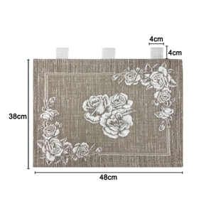 Copriforno Cucina Universale Cinigliato Copertura ProtezioneDecoarzione Forno Disegno Paradise Beige