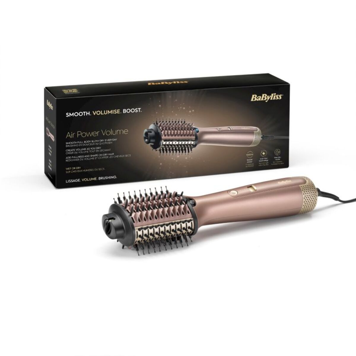 Brosse soufflante BABYLISS Air Power Volume 3 en 1 AS95E