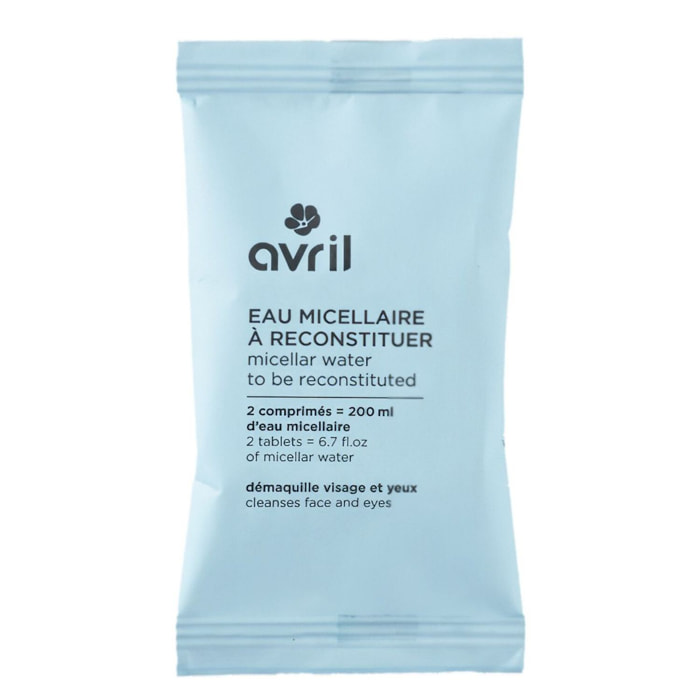 Eau Micellaire à Reconstituer - 2 Comprimés Démaquillant Visage et Yeux