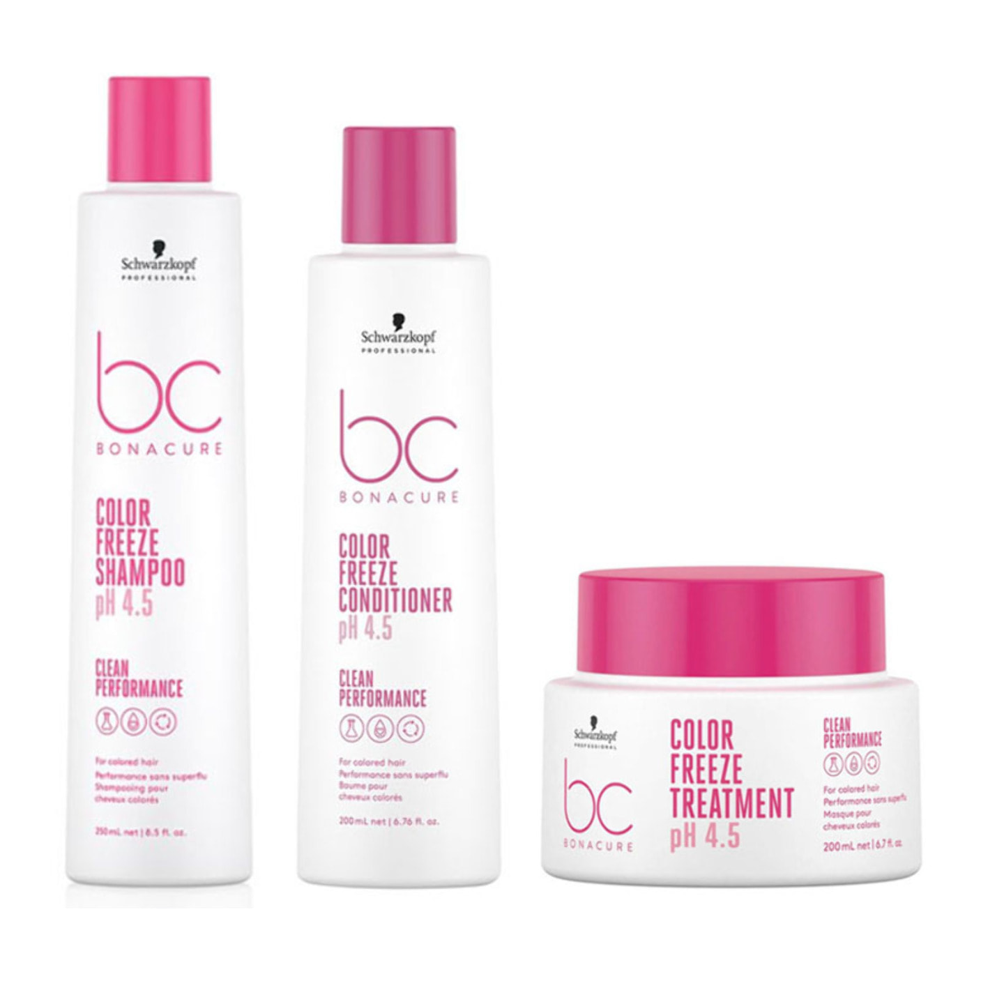 SCHWARZKOPF Kit BC Bonacure Color Freeze Shampoo 250ml + Conditioner 200ml + mask 200ml