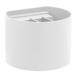Forlight Axis Round aplique exterior en forma oval con led en blanco cálido 3000K en blanco