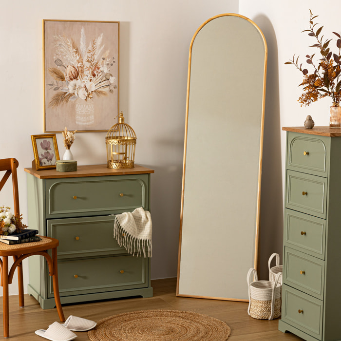 Miroir sur pied Kim bois 180x50cm