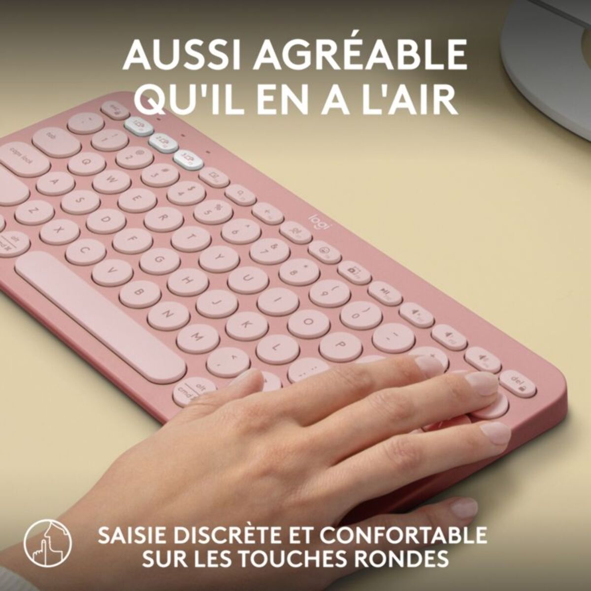 Clavier sans fil LOGITECH Pebble 2 K380s Rose